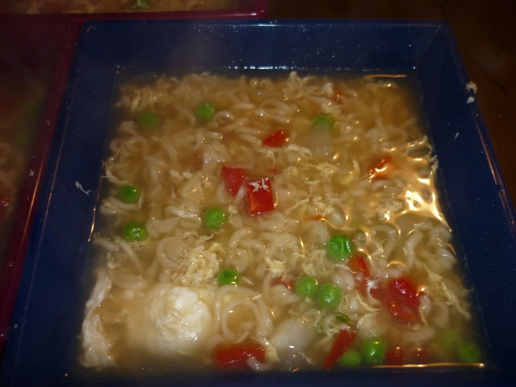 Egg drop soup with ramen noodles When the picture looks better than